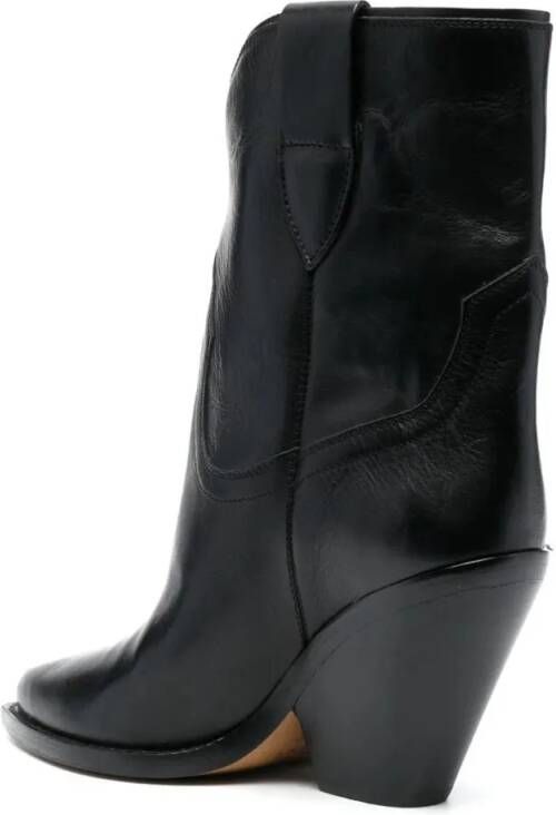 Isabel marant Boots Leyane 90Mm Leather Boots in zwart