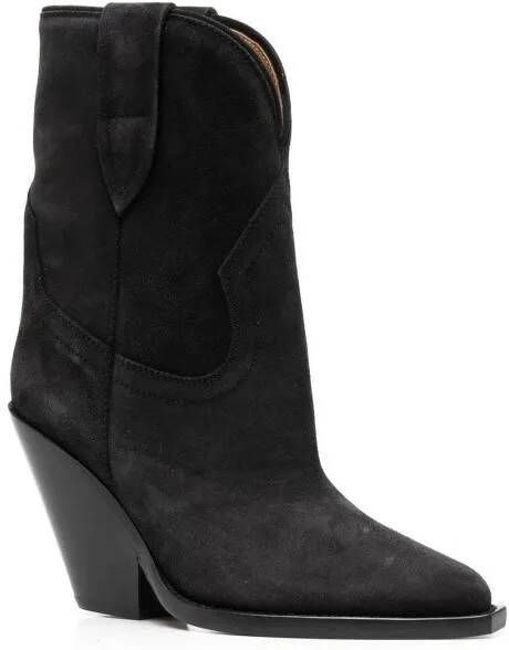 Isabel marant Boots Pointed-Toe Suede Boots in zwart