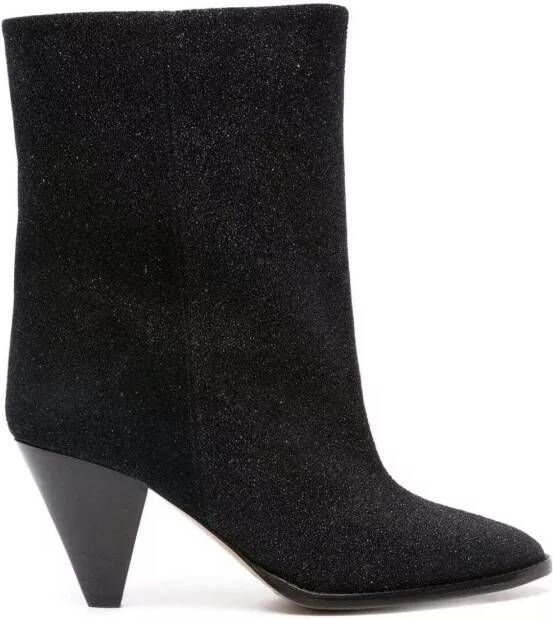 Isabel marant Boots Rouxa Suede 85Mm Boots in zwart