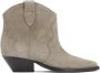 Isabel marant Boots Taupe Beige Calf Velvet Leather Dewina Boots in beige - Thumbnail 1