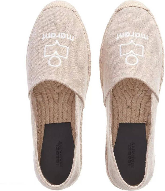 Isabel marant Espadrilles Espadrillas Logo Print in beige