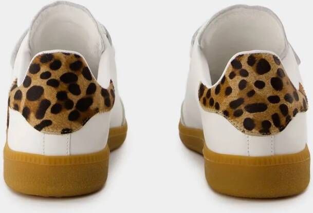 Isabel marant Sneakers Beth Sneakers Leather Leopard Print in wit