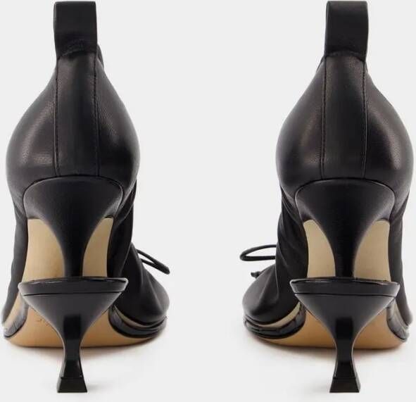 Jacquemus Pumps & high heels Les Doubles Ballerines Pumps Leather Black in zwart