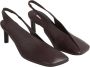 Jil Sander Hoge hakken Leather High Heel Shoes in bruin - Thumbnail 1