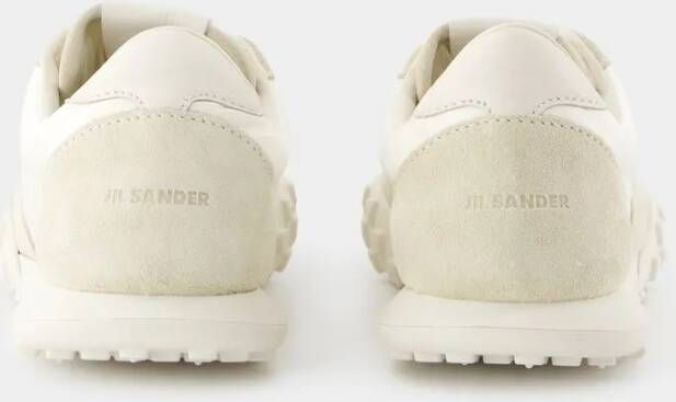 Jil Sander Low-Top Sneakers Leather White in wit