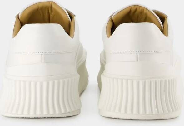 Jil Sander Low-Top Sneakers Leather White in wit