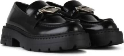 Jimmy Choo Loafers Marlow' Black Shiny Leather Loafers in zwart