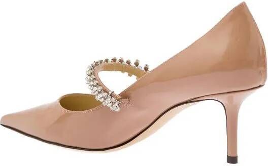 Jimmy Choo Pumps & high heels Bing' Pink Pumps With Crystal Embellishment In Pat in beige