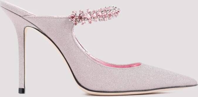 Jimmy Choo Slippers & Mules Bing 100 Mules in roze