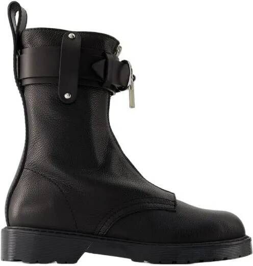 J.W.Anderson Boots & laarzen Punk Combat Boots Leather Black in zwart