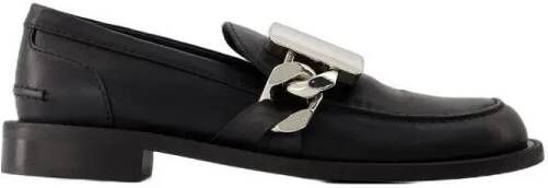 J.W.Anderson Loafers Gourmet Loafers Black Leather in zwart