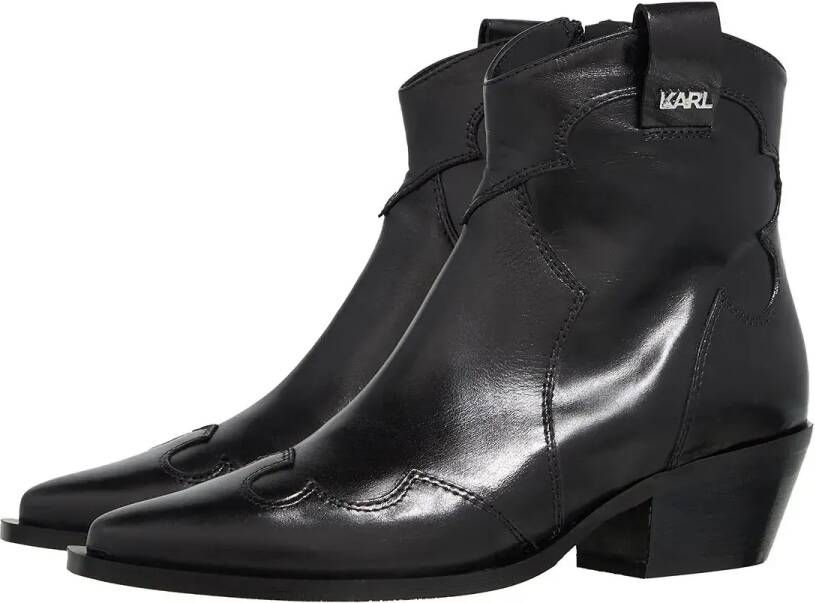 Karl Lagerfeld Boots & laarzen Kansas Short Zip Boot in zwart