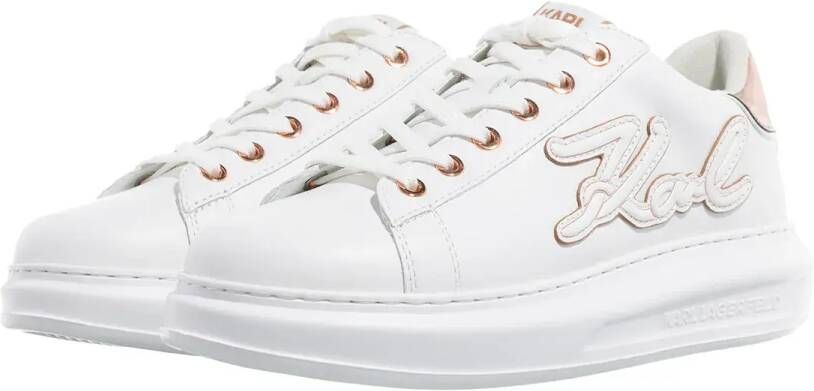 Karl Lagerfeld Low-Top Sneakers Kapri Signia Emboss Lo Lace in wit