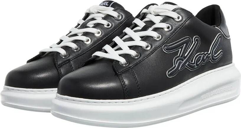 Karl Lagerfeld Low-Top Sneakers Kapri Signia Emboss Lo Lace in zwart