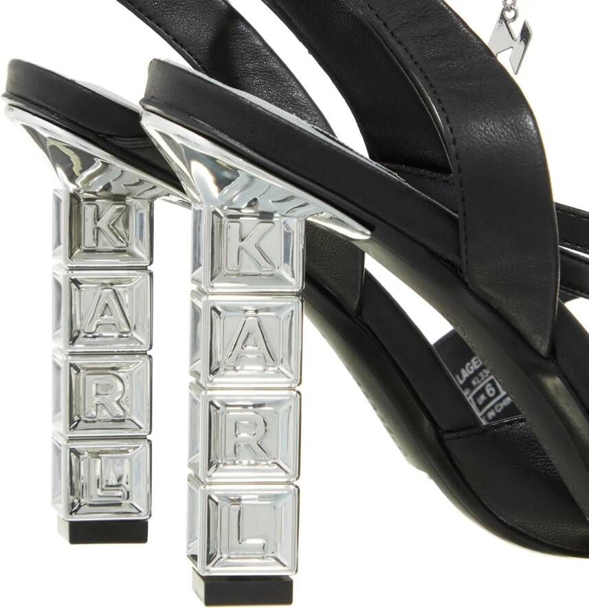 Karl Lagerfeld Pumps & high heels Kolumn Wrap Strap Sandal in zwart