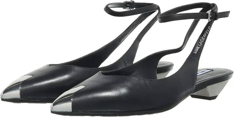 Karl Lagerfeld Sandalen met hak Millie Ankle Sling in zwart