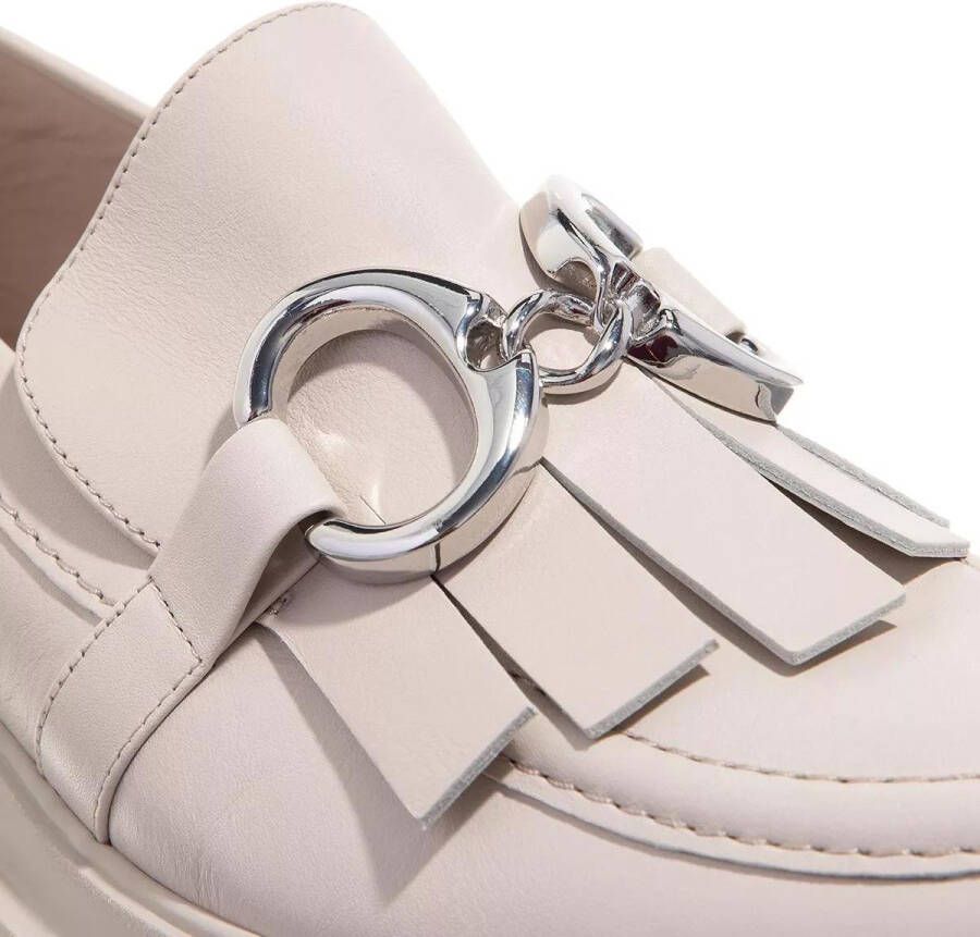 Kennel & Schmenger Loafers & ballerina schoenen Zip Loafers Leather in beige