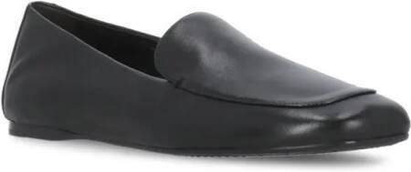 Khaite Black Leather Loafers in zwart