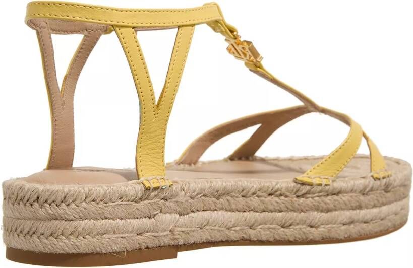 Lauren Ralph Lauren Sandalen Payton Espadrilles Flat in geel