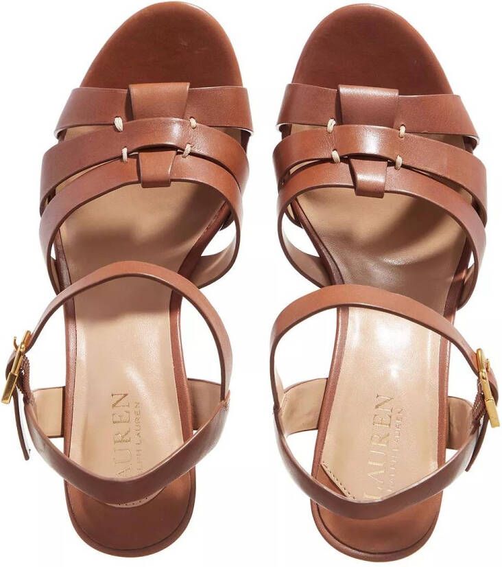 Lauren Ralph Lauren Sandalen Soffia Sandals Heel Sandal in bruin