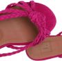 L´Autre Chose Slippers Flat Sandals Bicolor Kid Suede in roze - Thumbnail 1