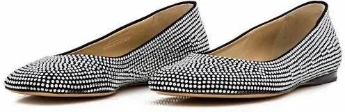 Loewe Loafers Toy Strass Ballerina in zilver