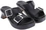 Loewe Sandalen Ease Heel Slide 90 Sandals in zwart - Thumbnail 1