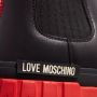 Moschino Love Chelsea Plateau Leren Enkellaarzen Black Dames - Thumbnail 1