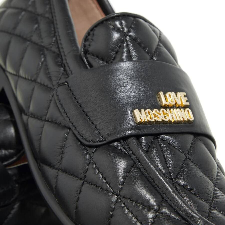 Love Moschino Loafers & ballerina schoenen New Flat Love Scarpa Donna in zwart