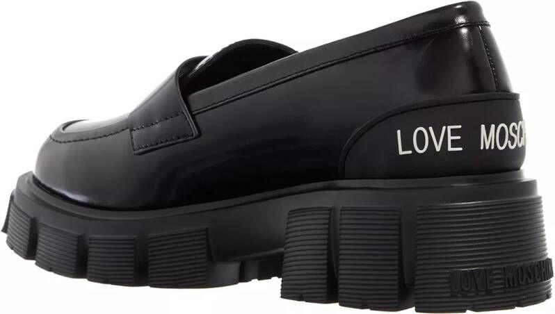 Love Moschino Loafers & ballerina schoenen Winter Tassel in zwart