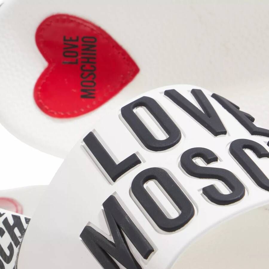 Love Moschino Slippers Pool Slides in wit