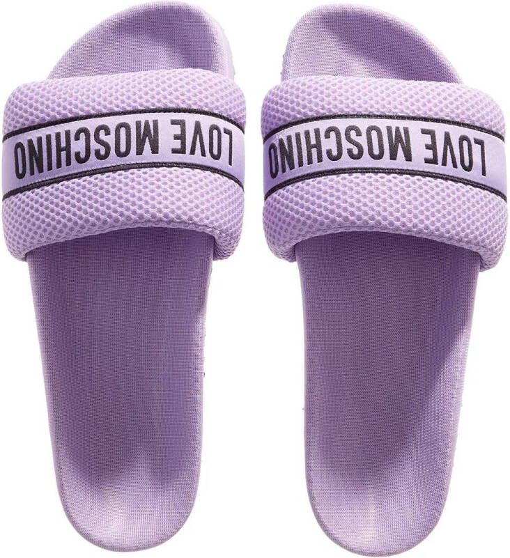 Love Moschino Slippers Slides in paars