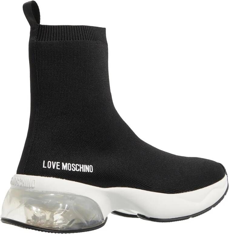 Love Moschino Sneakers Crystal Love Sneakers Donna in zwart