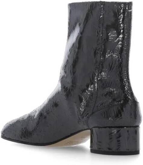 Maison Margiela Boots Black Mirror Leather Boots in zwart