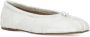 Maison Margiela White "Tabi" Leather Ballerinas in wit - Thumbnail 1