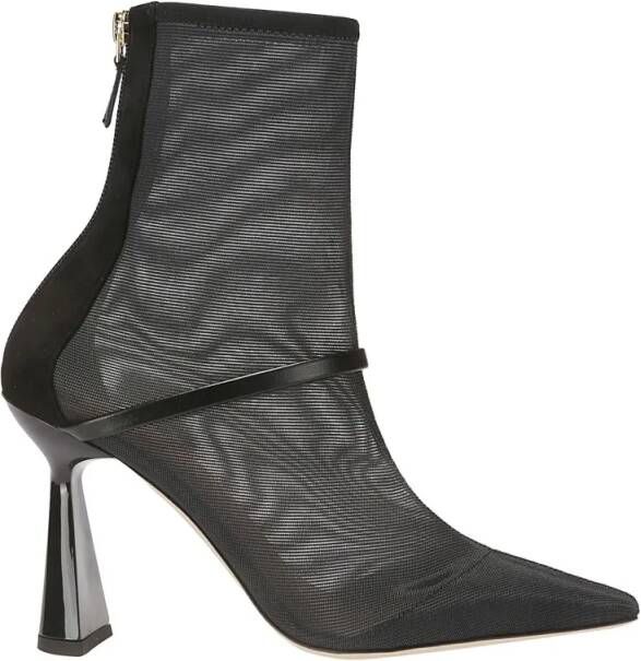 Malone Souliers Boots Pointed Mesh Ankle Boots in zwart