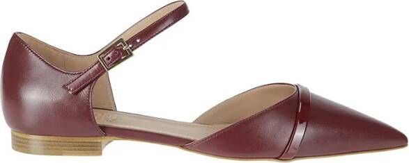 Malone Souliers Sandalen Flat Leather Sandals in bruin