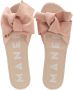 Manebi Espadrilles Sandals With Bow in poeder roze - Thumbnail 1