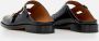 Marni Zwarte Geborsteld Leren Moccasin Sabot Black Dames - Thumbnail 2