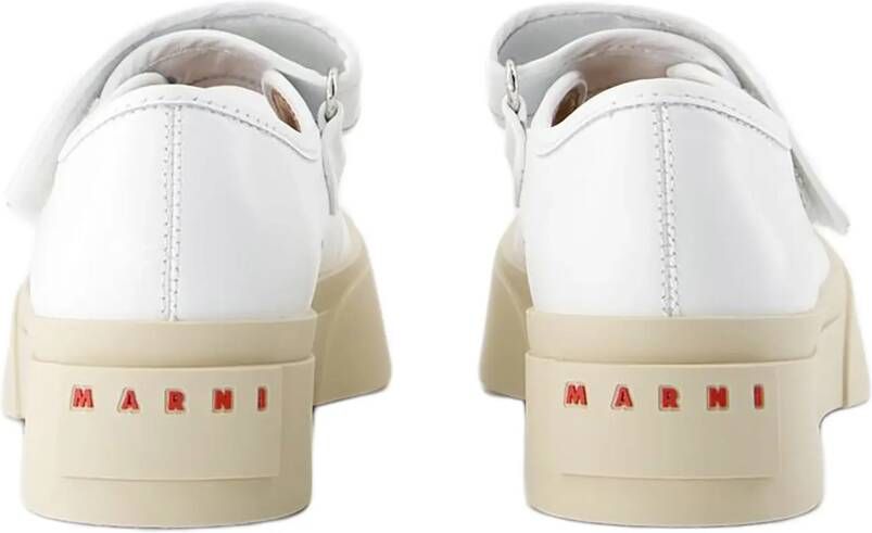 Marni Loafers Mary Jane Sneakers Leather White in wit