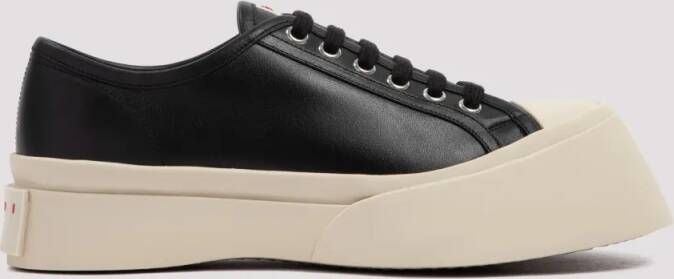 Marni Low-Top Sneakers Black Leather Pablo Sneakers in zwart