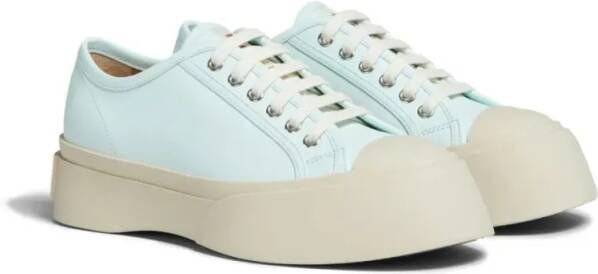 Marni Low-Top Sneakers Pablo Leather Platform Sneakers in wit