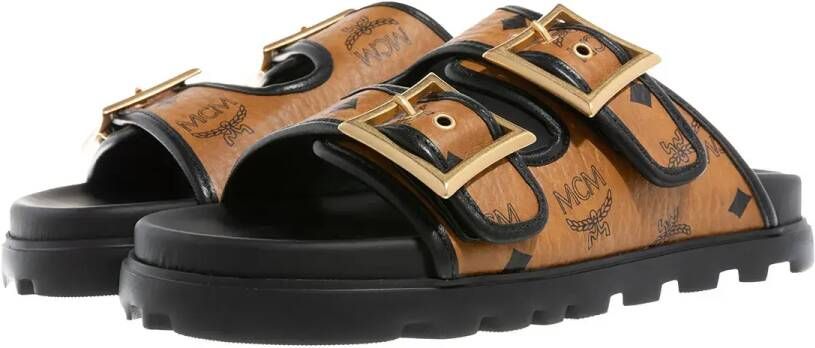 MCM Sandalen U Col Vst Flat Sandals Co in bruin