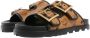 MCM Sandalen U Col Vst Flat Sandals Co in bruin - Thumbnail 1