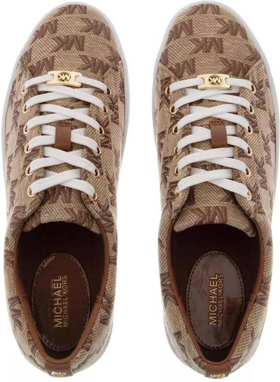 Michael Kors Sneakers Keaton Lace Up in beige