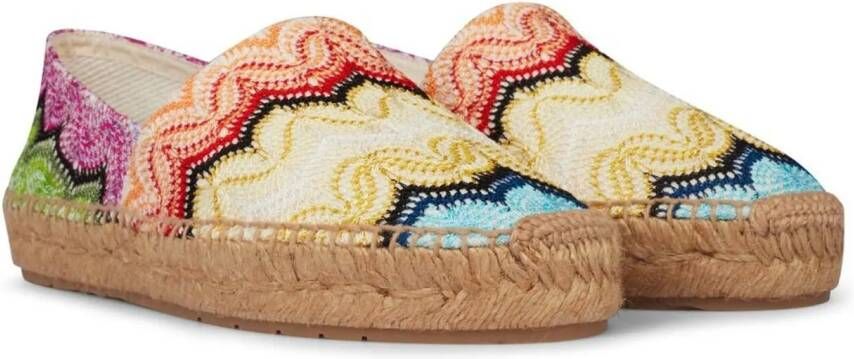 Missoni Low-Top Sneakers Zig Zag Knitted Espadrilles in meerkleurig