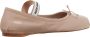 Miu Loafers Leather Ballerinas in beige - Thumbnail 1