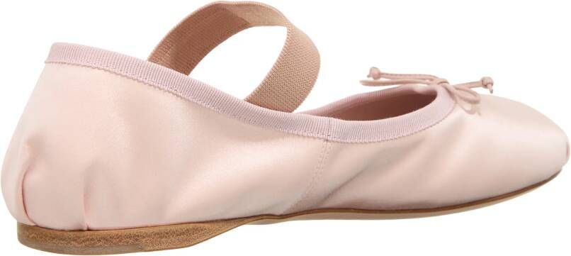 Miu Loafers & ballerina schoenen Satin Ballet Flats in poeder roze