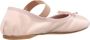 Miu Loafers Satin Ballet Flats in poeder roze - Thumbnail 1