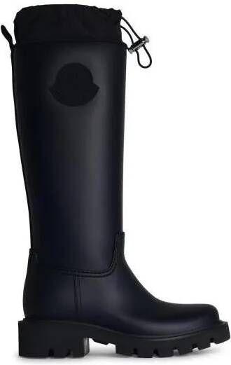 Moncler Boots & laarzen Kickstream' Black Leather Blend Boots in beige